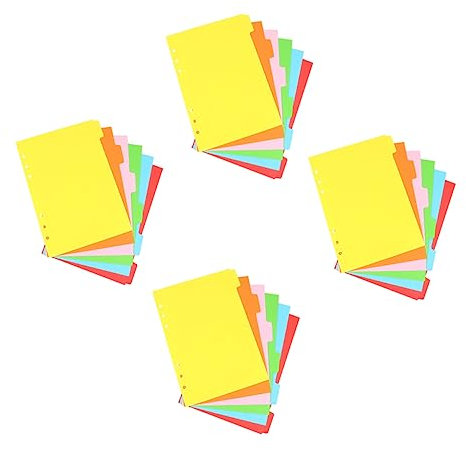 Parliky 24St Trennseite DIY-Registerkarten für Ordner Abschnittsteiler farbige Seitenmarkierungen Kartenteiler trennlaschen trennstreifen für ordner praktische Buchmarker Trennwände Papier