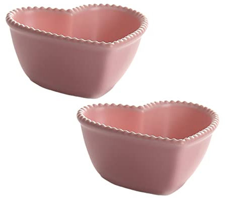 MOLUCKFU 2stücke Herzförmige Snackschalen Aus Kreative Schalen Für Desserts Obstsalate Und Eier Für Zuhause Hotel Und Bäckerei