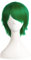 MapofBeauty 12 Zoll/30 cm Männer Frauen Side Pony Kurze Gerade Faser Cosplay Perücke (Grass grün)
