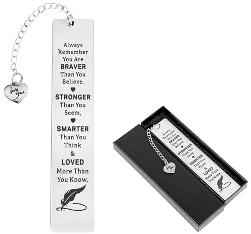 Stainless Steel Bookmark Gift for Readers - Love and Festival Bookmarks for Friends and Lovers on Birthdays and Graduation