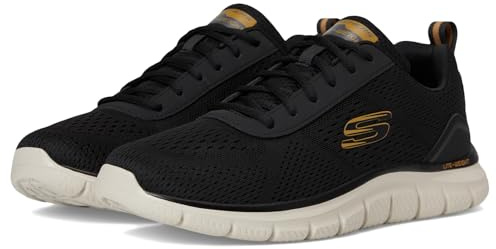Skechers Herren TrackSchuhe | Sneaker, Taupe/Navy, Beige, Schnürung, Maschinen waschbar, Herren, Schuhe