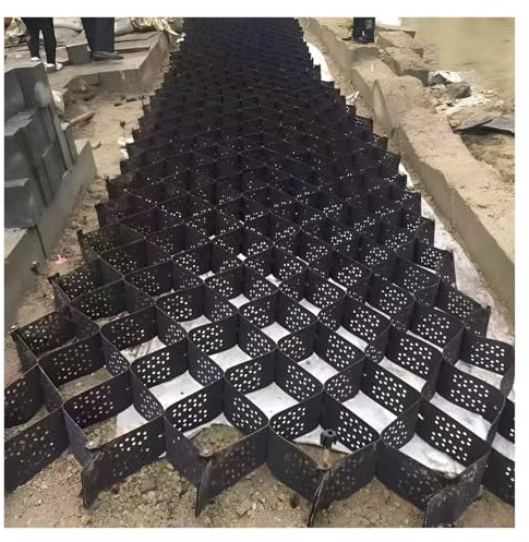 Stabilisateur de Gravier Grille géotextile de 5/10 cm de profondeur pour allée en gravier - Grille unitaire de 20 x 20 cm, stabilisateur de chemin en gravier au sol, contrôle de la boue(5cm Height LxW