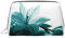 WXWJSHMGC Trousse de maquillage portable en cuir imperméable avec imprimé lys bleu sarcelle (17 x 10,9 cm), Argenté., Taille unique