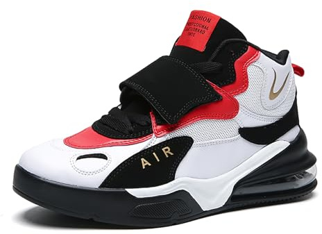 Geymxzik Basketballschuhe Herren Turnschuhe Outdoor Mode Sportschuhe Leichte Sneaker Trainingsschuhe 8856 Weißrot EU 41