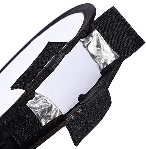 Cryfokt Tragbarer Premium-Softbox-Blitzdiffusor mit Verstellbarem Riemen, Faltbares und Leichtes Design für Einfachen Transport, Ideal für Innen- und Außenfotografie (30cm)