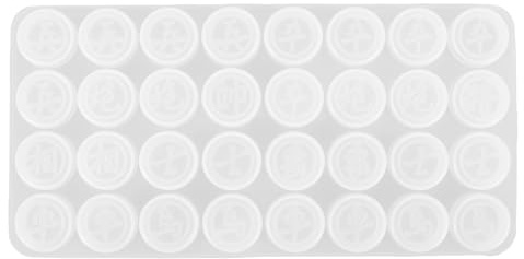 Cabilock Moules en Silicone pour Pièces D'échecs Orientales DIY, Mini Taille, Transparent, Moules de Coulée Flexibles, pour Loisirs Créatifs, Famille et Amateurs D'artisanat, Usage