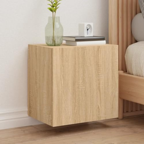 Goyphonic TV-Wandschrank Sonoma-Eiche 40,5x30x40 cm, Holzwerkstoff, langlebig, vielseitig als TV-Konsole, für Wohnzimmer und Schlafzimmer, mit Stauraum
