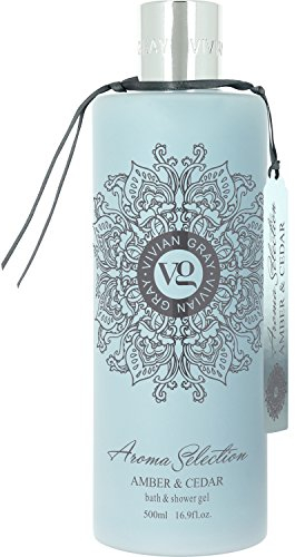 VIVIAN GRAY 2021 Duschgel Aroma Selection, Amber & Cedar, hellblau (500 ml)
