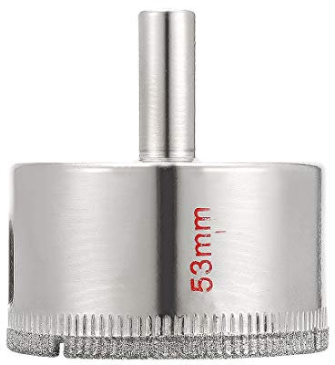 Sourcingmap 53mm Diamond Coated Glass Hole Saw Drill Bits for Ceramic Tile Marble Rock Porcelain Bottles Pots Brick
