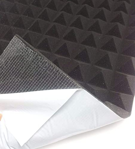 Pyramiden mail2mail Schaumstoff Akustik Dämmung Noppenschaum Mit Selbstklebend ca 100x50x5cm