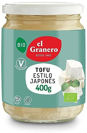 El Granero Integral - Tofu en Conserva BIO - 400 g - Queso Vegetal de Soja - Rico en Proteínas y Aminoácidos Esenciales - Apto para Veganos - Alimento Natural