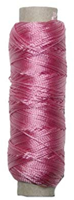 Sattlergarn Zwirn 14x2x3 Polyester 50 m rosa Ø 0,3mm (5510)