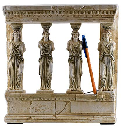 Caryatid Veranda Erechtheion Tempel Akropolis Athen Skulptur antikes Denkmal.