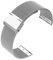 Lahviuu Bracelet de Montre Metal pour Homme Femme,Bracelet de Montre pour Montre Connectée et Montre Traditionnelle Dégagement Rapide 18mm Argenté