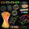 Vicloon Knicklichter,244 Stück knicklichter party set,knicklichter mit verbinder,Brillen, Ohrringe, viel Zubehör,glow sticks party pack für Hochzeiten Geburtstage Festivals Party…