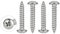WELLOCKS Selbstschneidende Schrauben | M5 x 25mm | 50 PCS Edelstahl Schrauben Kit | Rundkopf Pan Blechschrauben Holzschrauben Set | für Hausgemachte Reparatur Holzarbeiten Indoor Outdoor (D035525)