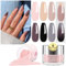Lavender Violets 14g x 6 colours Dip Powder French Nail Art Light Pink Coffee Nude Grey Black All Season Warm Colour Manicure Dipping Nail Powder Large Capacity DIY Salon Design J210