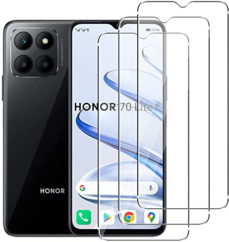 KZIOACSH Verre Trempé pour Honor X6A/honor 70 lite/Honor X8 5G/Honor X6，[3 Pack] 9H Protection Ecran Film Protecteur Vitre Protection Écran pour honor 70 lite/Honor X8 5G/Honor X6,Transparent