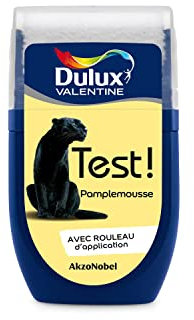Dulux Valentine Peinture Testeur Crème de Couleur - Murs et Boiseries - Mat - Couleur Pamplemousse 30 ml