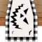 Trick or Treat Buffalo Plaid Halloween Tischläufer Fledermaus Katze Geist Kürbisse 33 x 183 cm Sackleinen Urlaub saisonaler Tischläufer für Urlaub Party Küche Esszimmer Tischdekoration