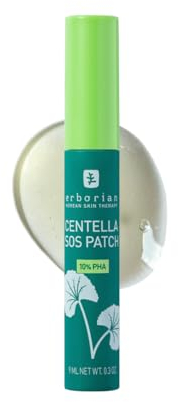 Erborian - Centella Acne Care - Beruhigendes Feuchtigkeitsfluid 1% Bakuchiol/Gel-Pflege mit Pickel-Patch-Effekt 10% PHA - Expertenpflege gegen Akne und Hautunreinheiten - Koreanische Kosmetik