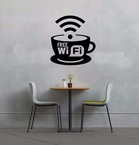 Pegatina de vidrio de restaurante con patrón de taza de café 28x30cm