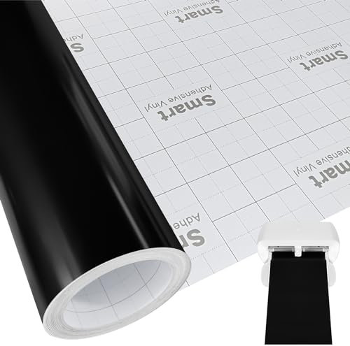 Smart Vinyl Permanent für Cricut Joy xtra, 24X300CM Vinylfolie Plotter, Transferfolie Plotter Set für Laptops, Telefone, Wände und mehr