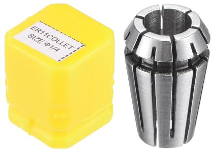 sourcing map ER11 Spring Collet, 1/4 Chuck for CNC Engraving Machine Lathe Milling Tool