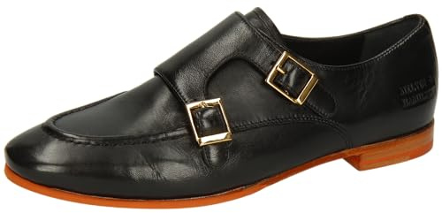 Melvin & Hamilton Ashley 2, Monk-Strap Loafer Donna, Nero, 36 EU