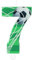 Soccer Number Birthday Candles, Football Birthday Number 7 Candle for Cake, Boys Soccer Theme Birthday Party Decorations, Green Ball 7 Candle Cake Topper Decorations for Boys Men Celebrations Supplies
