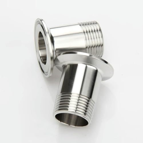 Maschio 1/4 3/8 1/2 3/4 1 Femmina x 0,5 1,5 2 2,5 Tri Clamp Raccordo per tubi Connettore SUS304 Acciaio inossidabile-Maschio-K25.4mm-3/8