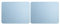 Tapis de souris en cuir PVC, 2 pièces, imperméable, pour bureau, maison, protecteur de souris, 27x21cm (Bleu clair)