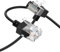 Thzzhnno Câble Ethernet Cat6A à 90 Degrés Coudé vers le Bas 3M, Flexible Fin et Ultra LAN Câble de Raccordement Ethernet Cat6 Rj45 jusqu'à Haute Vitesse 10Gbit/s 550MHz pour PC, Routeur, Imprimante
