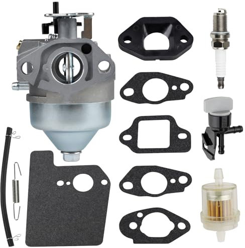GCV160A Carburetor for Honda GCV160LA GCV160LA0 Small Engines Lawn Mower Replace 16100-Z0L-853 Carburetor Tune Up Kit with Gaskets-Manual Choke