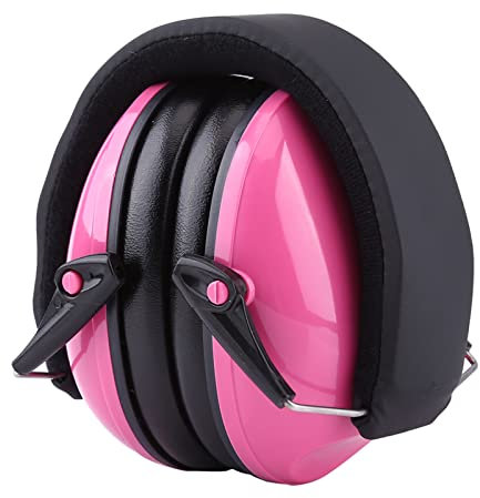 Marhynchus Ohrenschützer, Lärmreduzierende Ohrenschützer für – Bequem und Faltbar – Wählen Sie die Lieblingsfarbe Ihres Kindes – 25 DB NRR für Brillen und Gehörschutz (PINK)