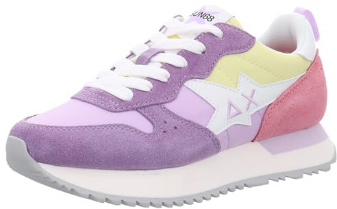 SUN68 Z35211 Sneakers Con Lacci In Tessuto/camoscio Da Donna LILLA 38