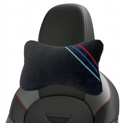 duoyif Reposacabezas Coche Cojin, Almohada para El Cuello del Automóvil, Almohada para El Cuello del Automóvil, Transpirable y Cómodo, Reposacabezas para Asiento De Coche Conducir Asiento (Negro c1)