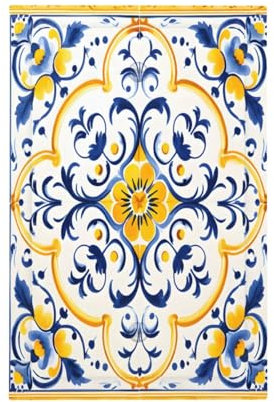 Mexpekil Copertura per interruttore della luce con motivo a piastrelle di ceramica, 1 banda singola, vuota, copertura decorativa per presa elettrica, per casa e ufficio