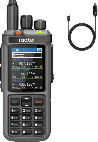 Radtel RT-880 Walkie Talkie 10W Radio Ham portátil con 1024 Canales, recepción HF CB SSB, repetidor Cross-Band, Pantalla a Color de 2,4, batería Recargable de 2400mAh