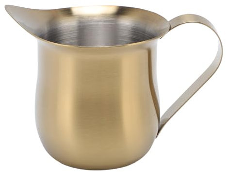 Stainless Steel Espresso Shots Cups, Prevent Dripping Spout Creamer Cups Milk Frother Cup Latte Art Cup for Coffee Shop or Home Use (150ml)