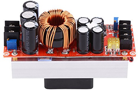 Jeffergarden Convertisseur Boost DC 1500 W, Régulateur de Tension à Haut Rendement, pour Applications de Panneaux Solaires et de Charge de Batterie