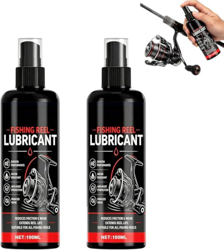 Reel Maintenance Cleaner,Fishing Reel Grease and Oil,Fishing Reel Cleaner Spray,Fishing Reel Lubricant,Fishing Reel Lube,Extends Gear Life,Easy to Apply,Compatible with All Reel-Winders 100ml (1)