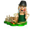 Drechslerei Kuhnert Rauchmann/Räucherfigur - Rauchwurm aus Holz - Rudi & ROSI - Motiv: Drehwurm-Rudi - Höhe: ca. 14cm - Made in Germany