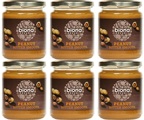 Biona Organic Peanut Butter Smooth 500g (Case of 6