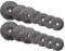 Bad Company Hantelscheiben 30/31 mm Kunststoff 30kg I Gewicht Set 8 x 1,25 kg + 4 x 2,5 kg + 2 x 5 kg I Gewichte für Langhantel und Kurzhantel