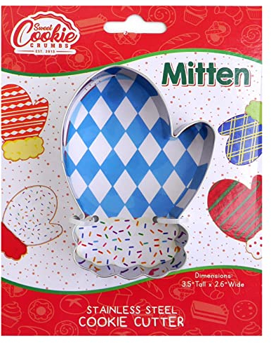 Sweet Cookie Crumbs Edelstahl Fäustling Ausstecher, 1 Stück