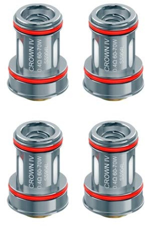 4x Uwell Crown 4 Verdampferköpfe Widerstand 0,23 Ohm