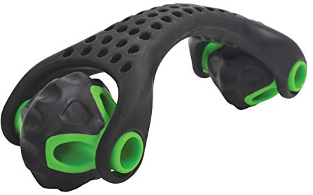Schildkröt® Massage Roller, Selbstmassage Roller, Körpermassageroller, Faszienroller, schwarz-grün, 2 Noppen-Rollen Ø 55mm, gegen Verspannungen, 960150