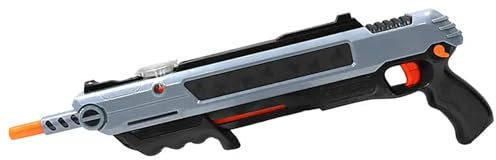 Salt Power Gun, Pistola de Sal para Mosquitos y Moscas, Juguete Plástico para Niños y Adultos, Utiliza Sal de Mesa como Munición, Mayor Precisión y Durabilidad (Gris Negro)