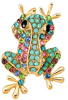 Les femmes 's grenouille strass incrusté broches vêtements accessoires de bijoux très pratique et populaire Utile et pratique Durable et habile